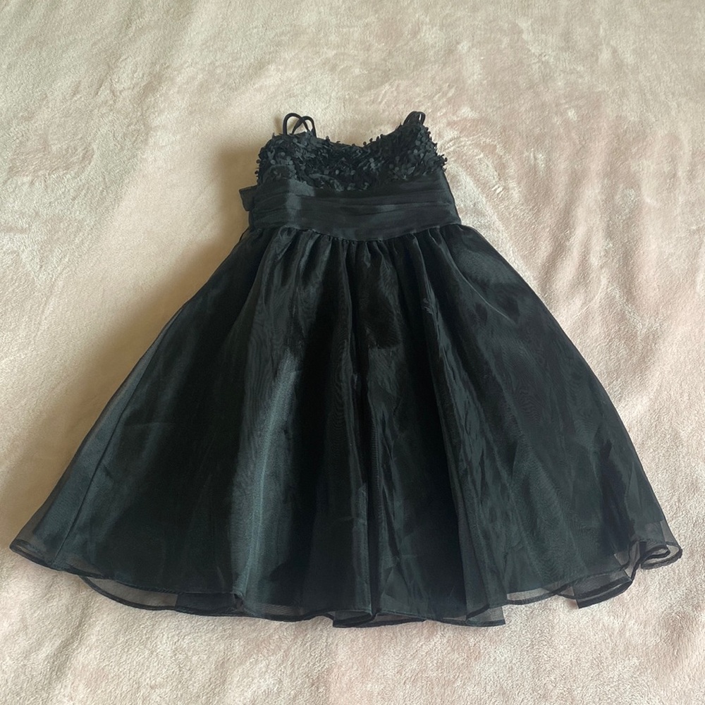 SWEET KID’S Black Long Dress for Girl Size 2